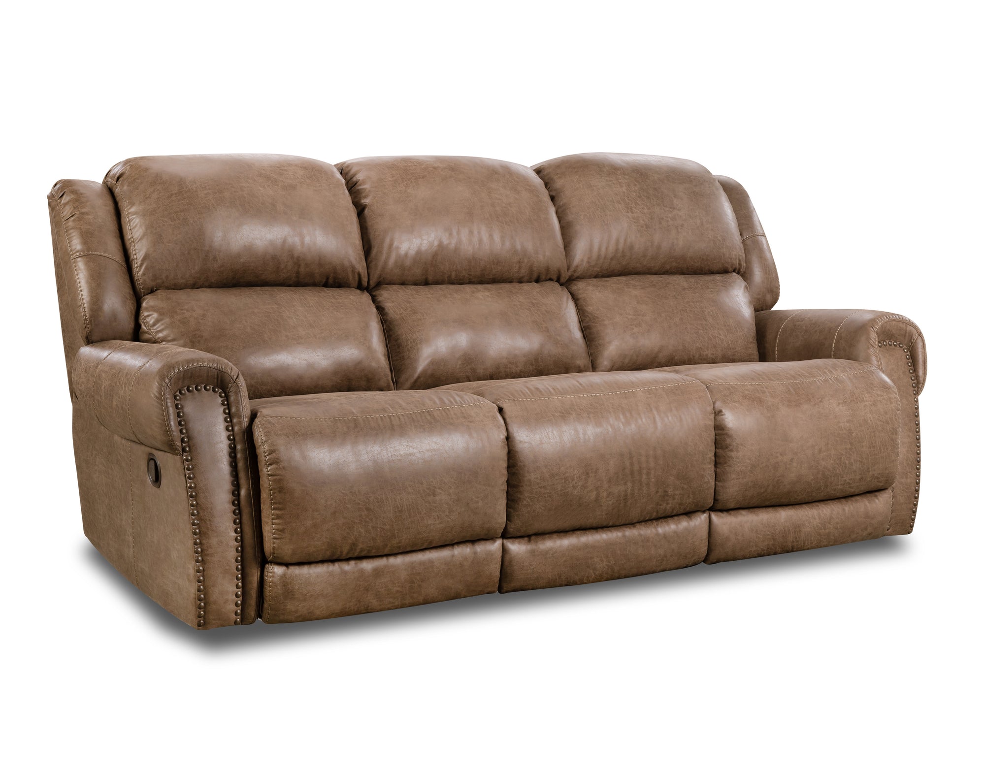 Power Double Reclining Sofa (191) in Brown