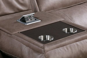 Theon Manual Sofa with Drop Down Table by Parker House