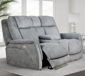 Linus Double Power (Head & Foot) Zero Gravity Console Loveseat by Parker House
