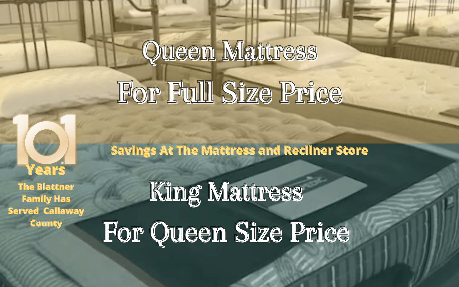 Mattress Savings at the mattress and recliner store