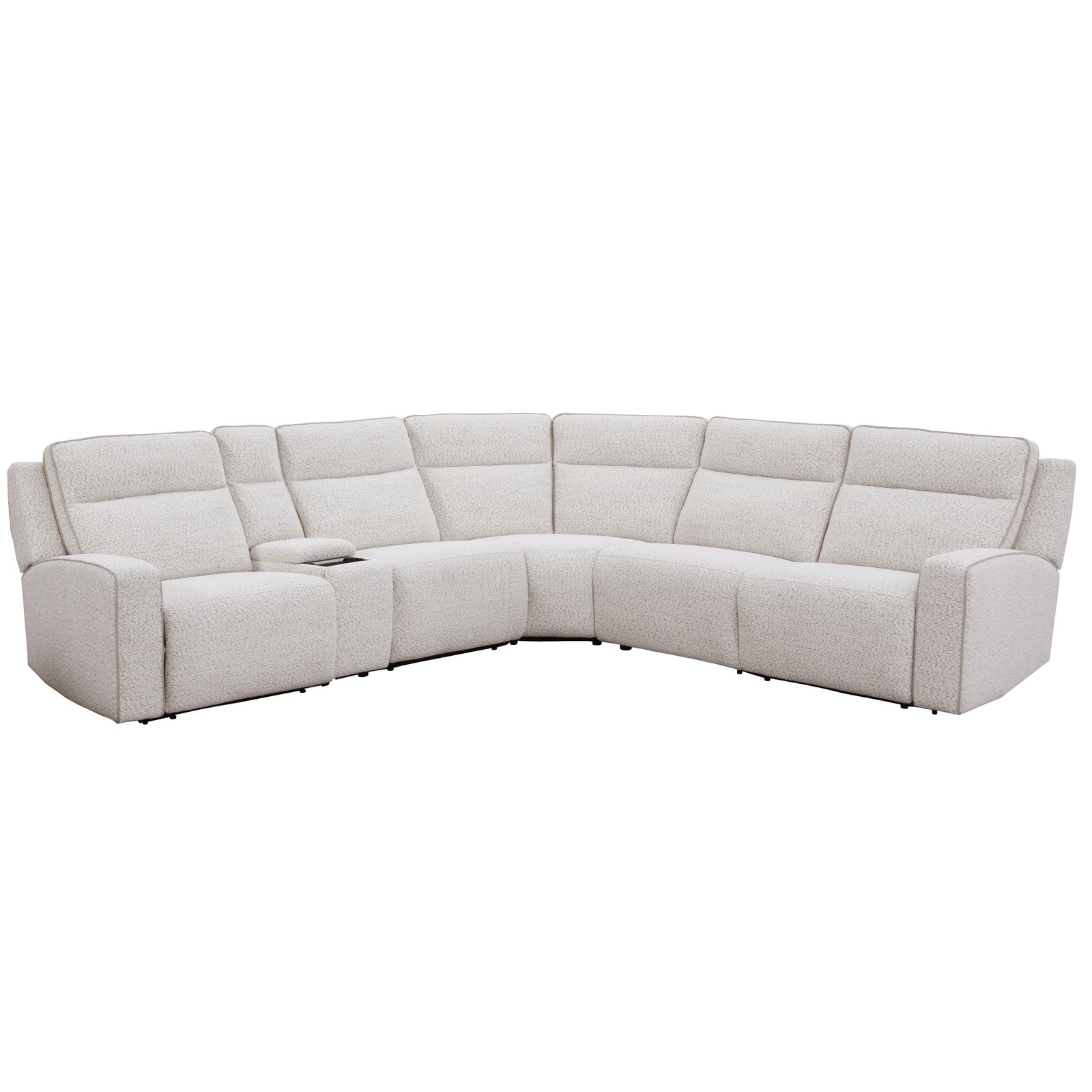 Parker House Lancaster six-piece sectional in Fluffy River Rock