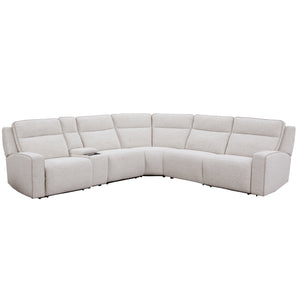 Parker House Lancaster six-piece sectional in Fluffy River Rock