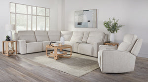 Lancaster Fluffy River Rock sectional in a room setting
