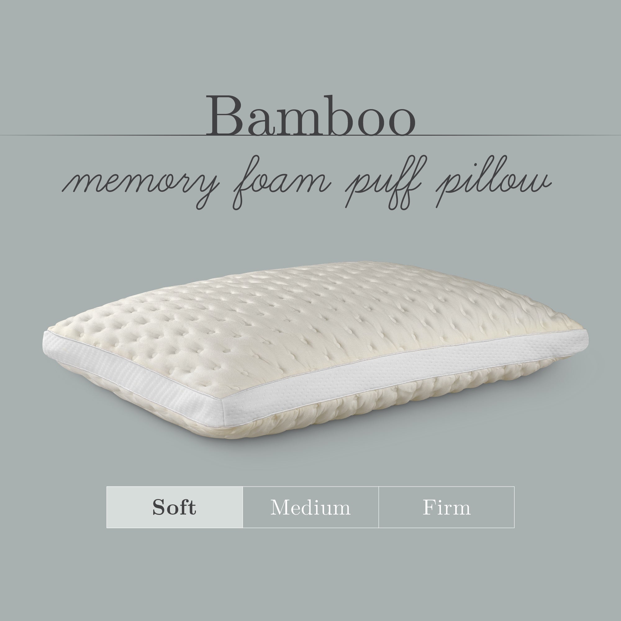 Soft Bamboo Memory Foam Pillow