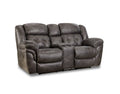 Frontier Power Loveseat with Console (129) in Charcoal